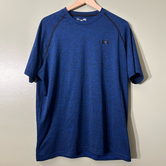 Under Armour Men's Heathered Blue Tee - Picture 1 of 3